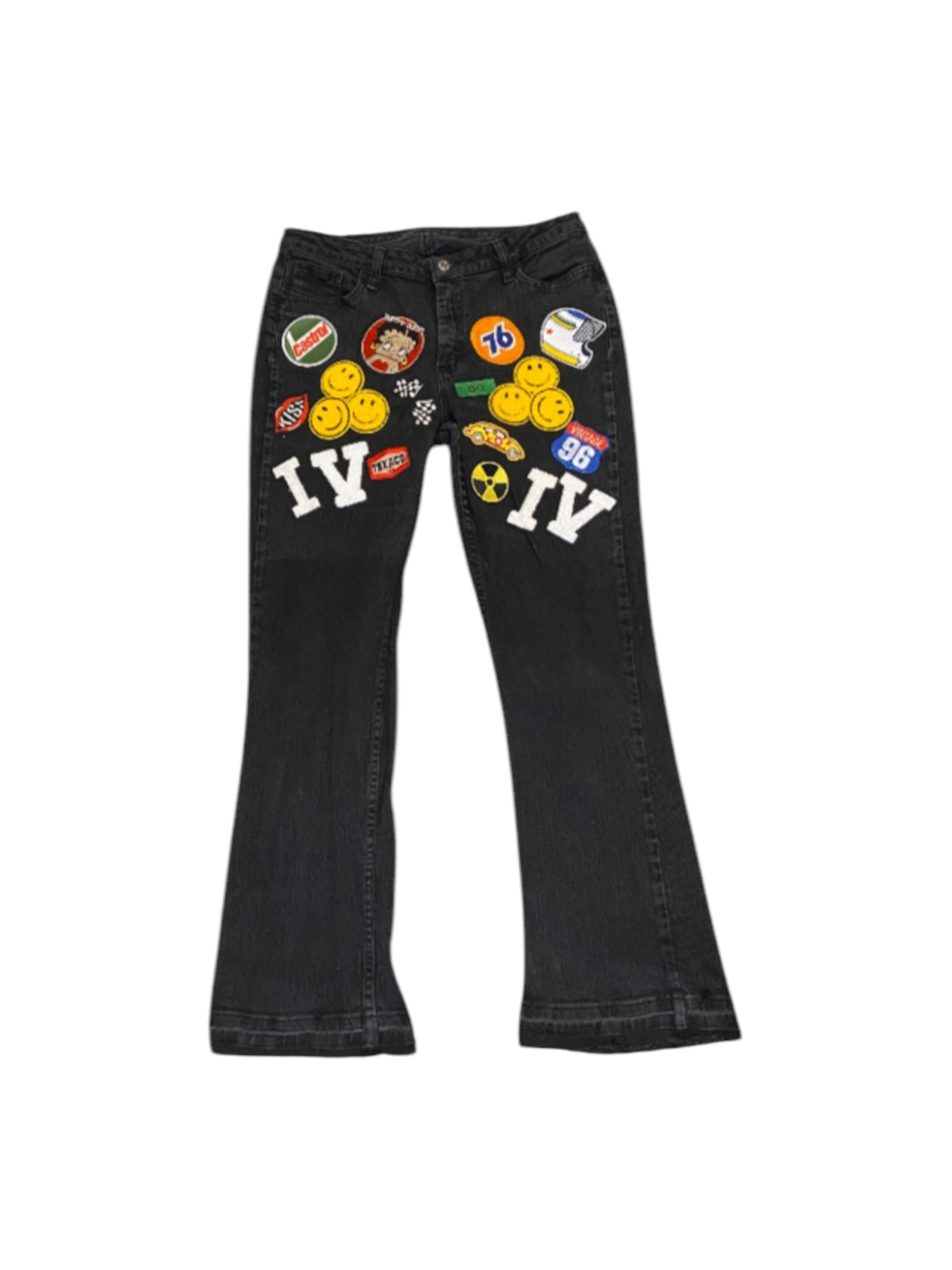 Black Denim Jeans "Geek Squad"